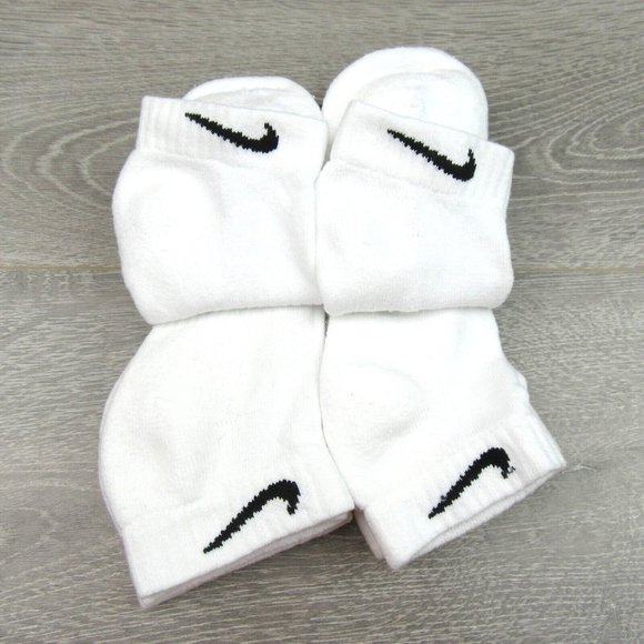 Nike Everyday Cushioned White Low Socks (6 Pack) Women's 6-10 / Youth 5Y-7Y NEW - Picture 5 of 7